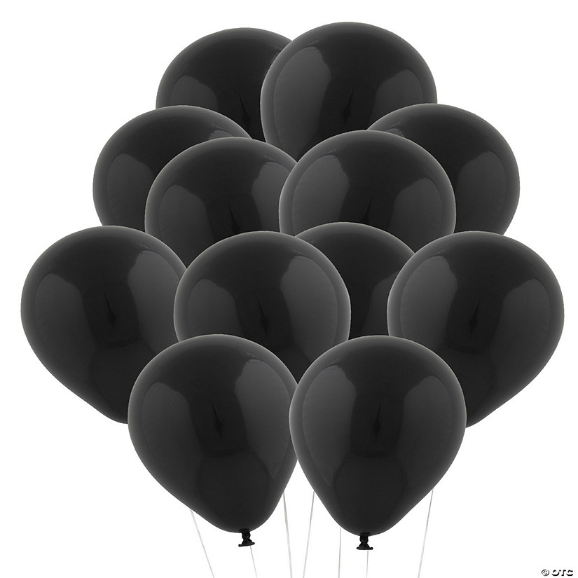 Black 5" Latex Balloons - 24 Pc. Image
