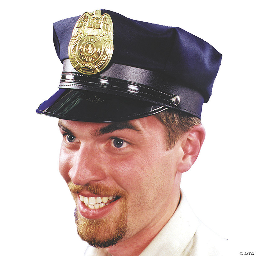 Black & Blue Police Hat Oriental Trading