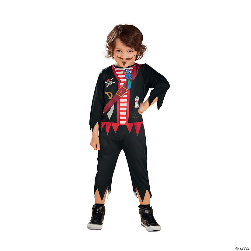 Black and Red Pirate Boy Toddler Halloween Costume - EPropertra Small Image