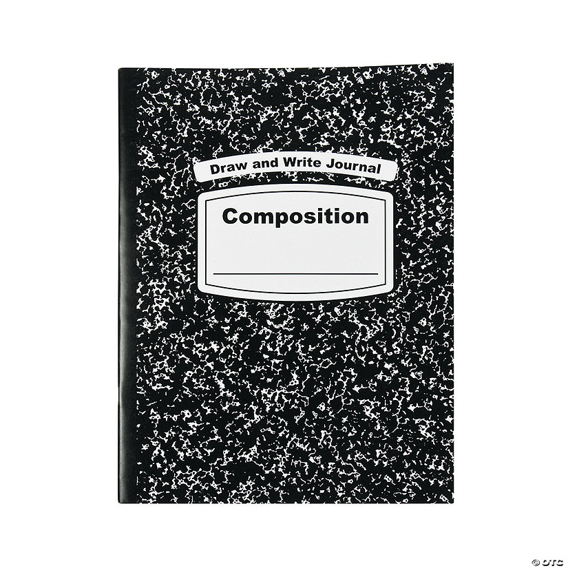 Black & White Draw & Write Composition Journals - 24 Pc. Image
