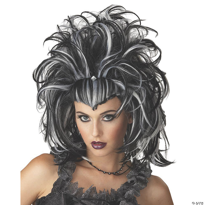 Black & White Evil Sorceress Wig Image