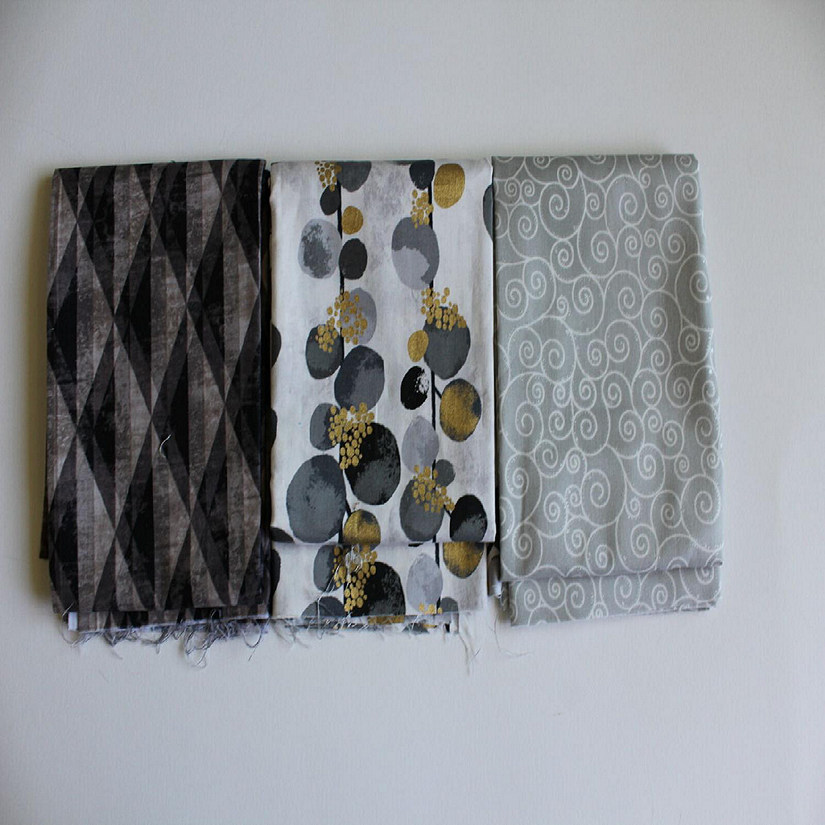 Black and White Fabric Bundle,Last of the Best 2 Yds 22 inches Image