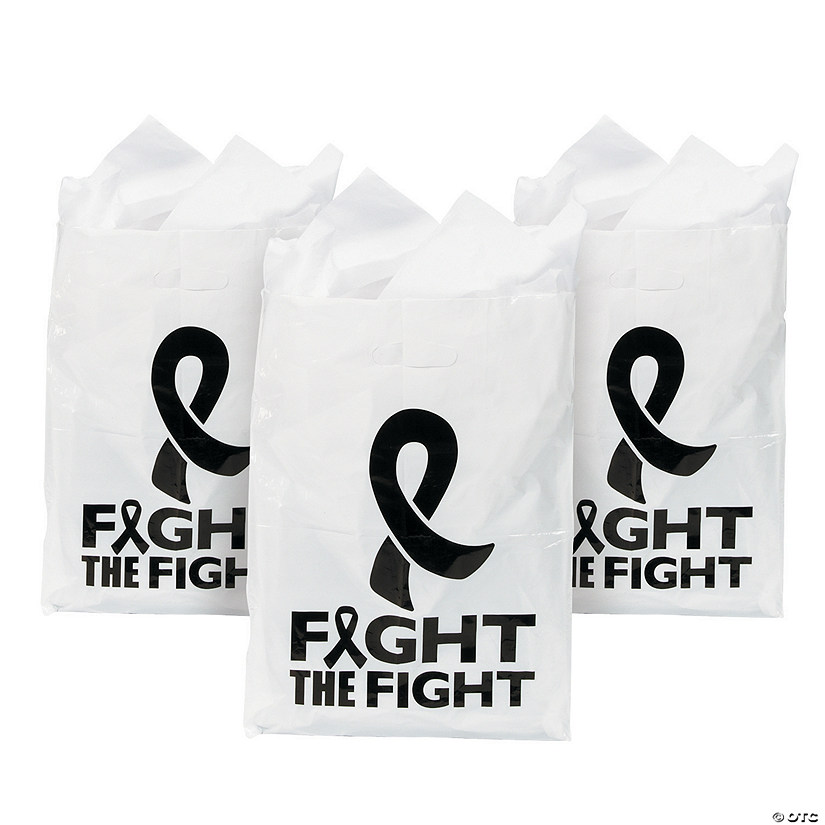 Black Awareness Ribbon Awareness Favor Bags Image
