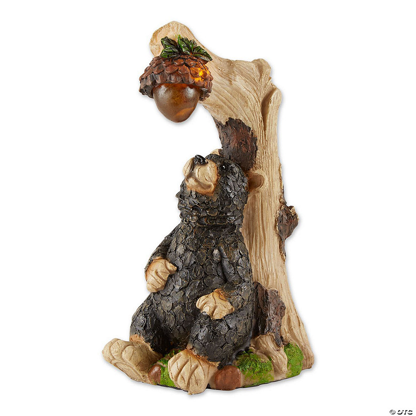 Black Bear Solar Statue 3.75X5.5X9.75" Image
