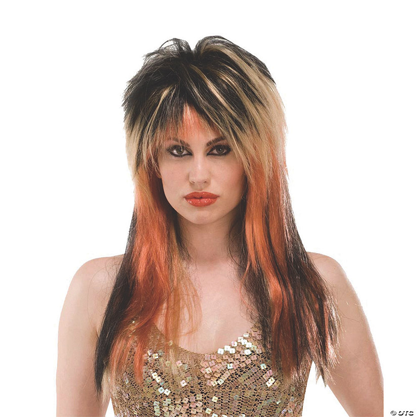Black, Blonde & Copper Punk Diva Wig Image