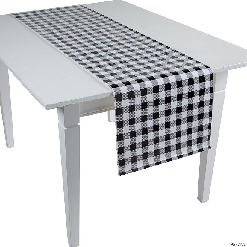 Black Buffalo Plaid Table Runner Image