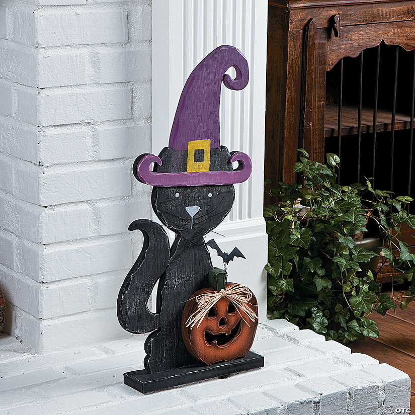 Black Cat with Witch Hat - Discontinued