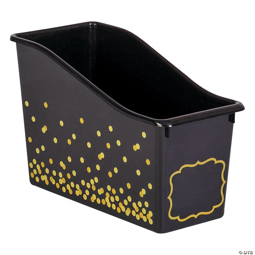 Black Confetti Book Bin Discontinued