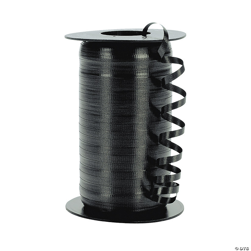 Black Curling Ribbon Image