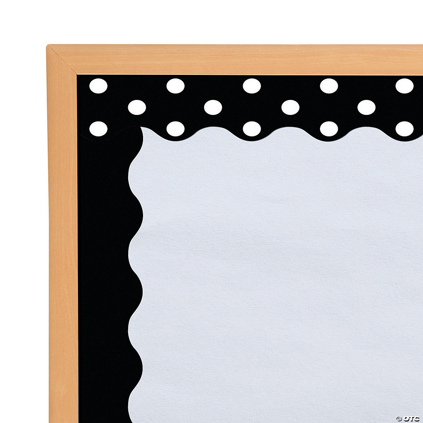 Black Double-Sided Scalloped Bulletin Board Border - 12 Pc. Image