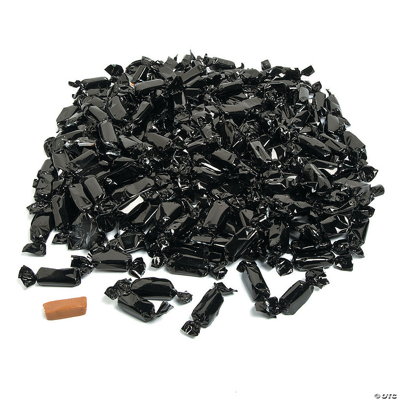 Black Foil-Wrapped Caramels - 189 Pc. Image