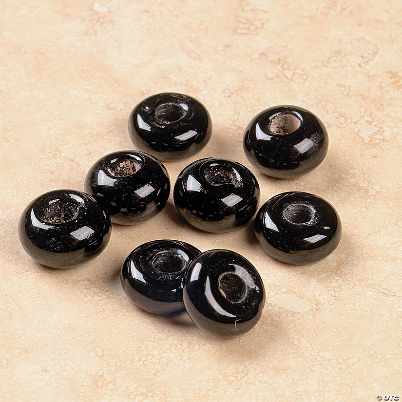 Black Glass Spacer Beads Discontinued