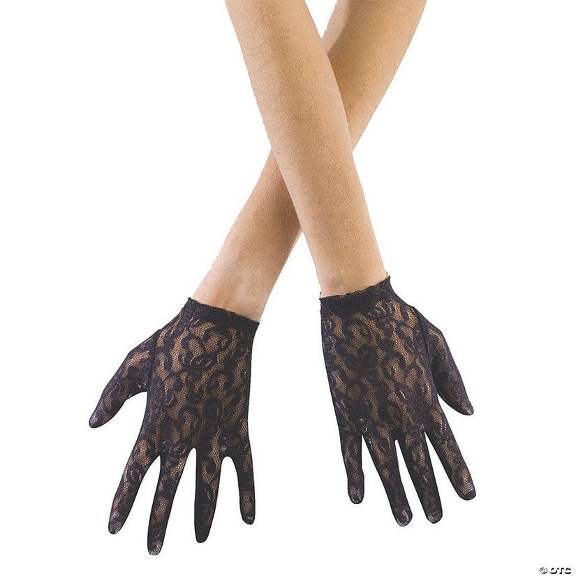Black Lace Gloves Image