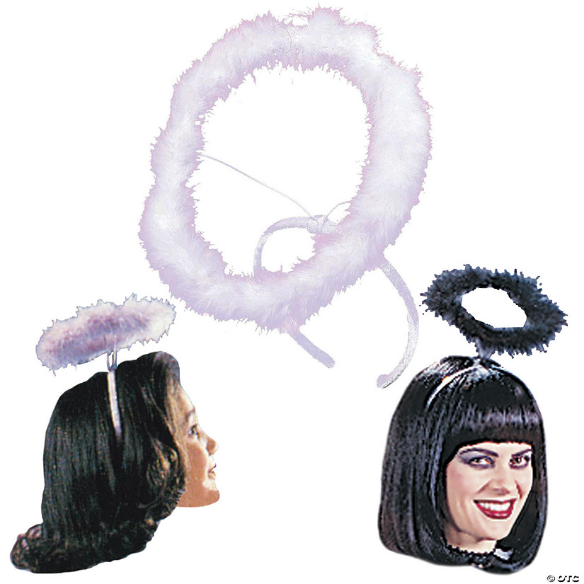 Black Marabou Halo Image