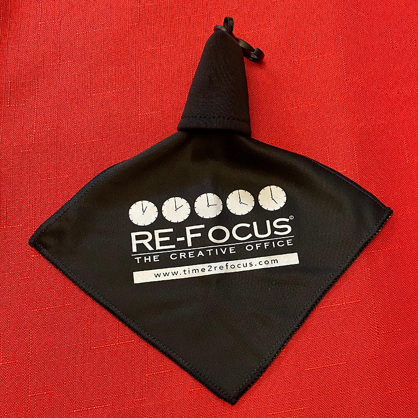 Black Microfiber Cleaning Cloth Key Chain Oriental Trading