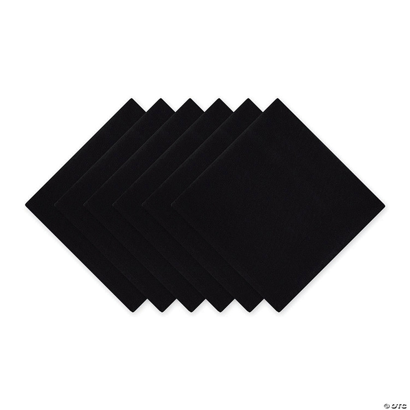 Black Napkin (Set Of 6) Image