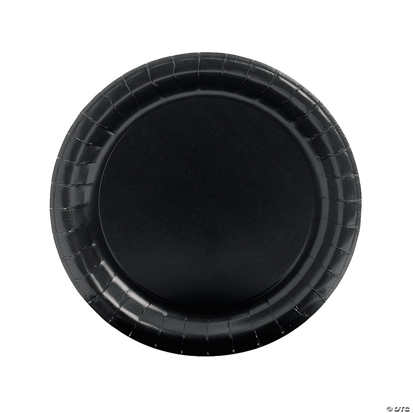 Black Paper Dinner Plates - 24 Ct. Image