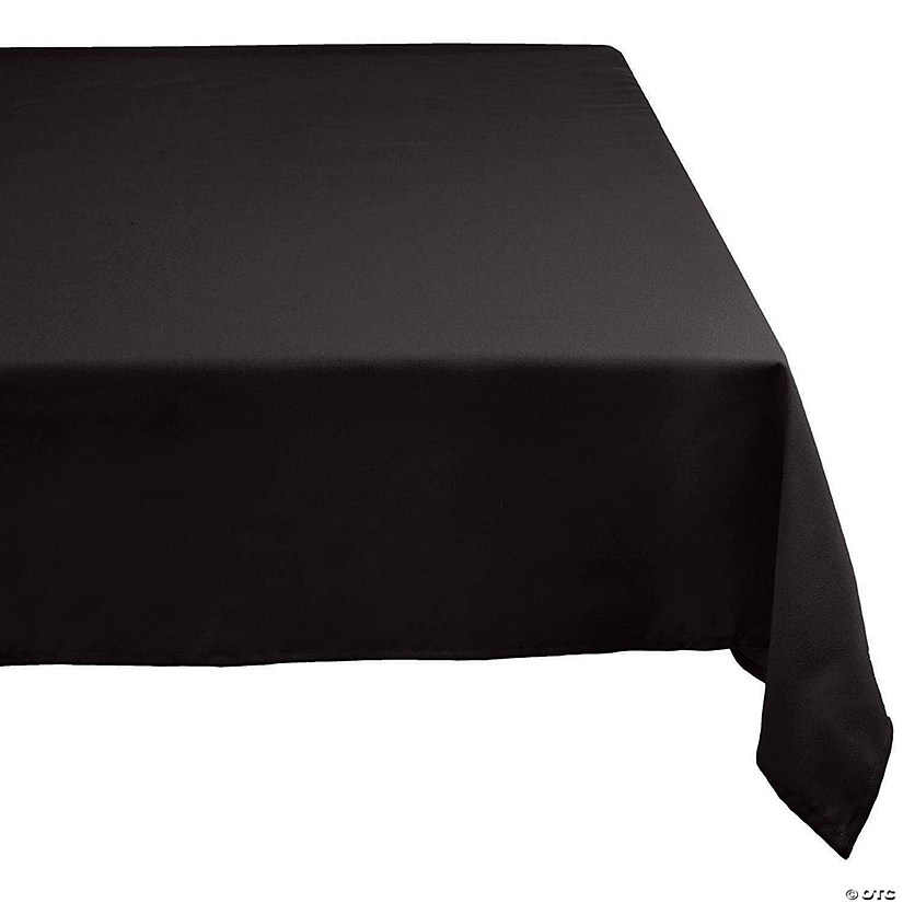 Black Polyester Tablecloth 60X84 Image