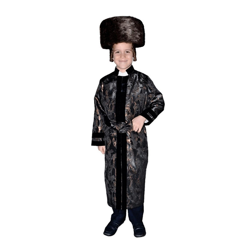 Black Rabbi Coat - Kids L Image