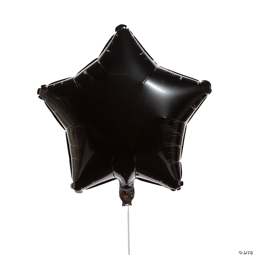Black Star 16" Mylar Balloon Image