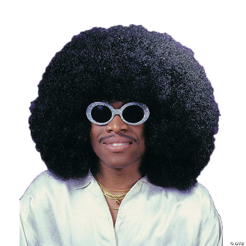 large black afro wig