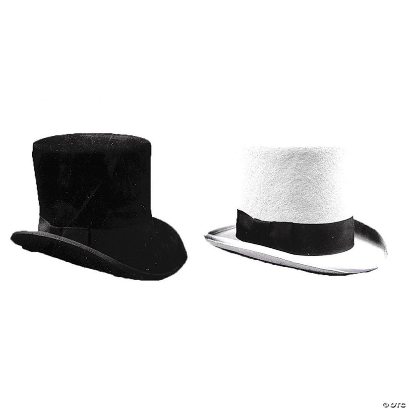 Black Tall Hat - Medium Image