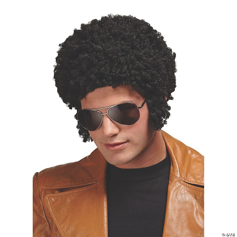 Black Tight Curl Afro Wig Image