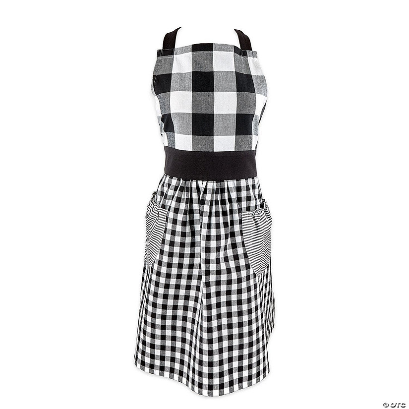 Black/White Gingham Apron Image