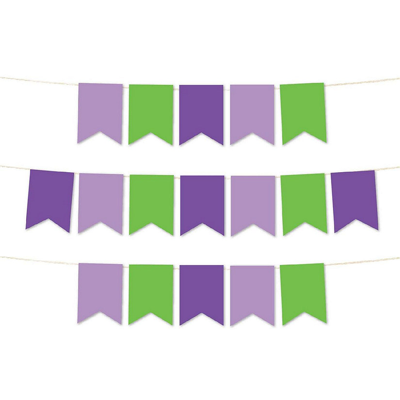 Black White Silver Pennant - 4 x 5.5 Inch Image