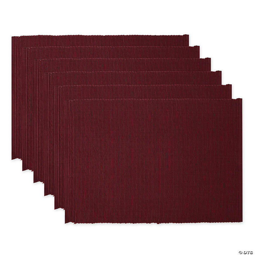 Blackberry Ribbed Placemat (Set Of 6) Image