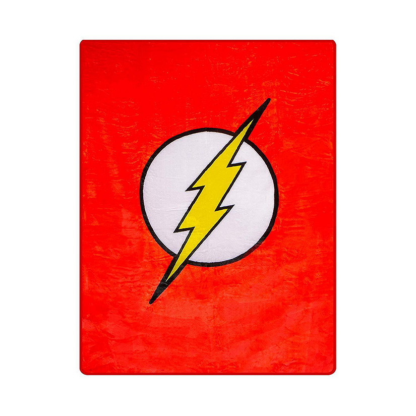 Blanket  - DC Faux Fur, Flash Logo TWIN Image