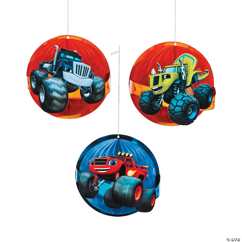 Blaze and the Monster Machines&#8482; Honeycomb D&#233;cor - 3 Pc. Image