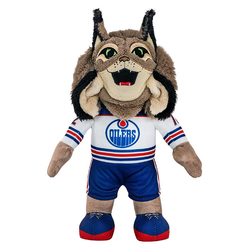 Bleacher Creatures Edmonton Oilers Hunter 10&quot; NHL Plush Figure(Road Uniform) - A Mascot For Play or Display Image