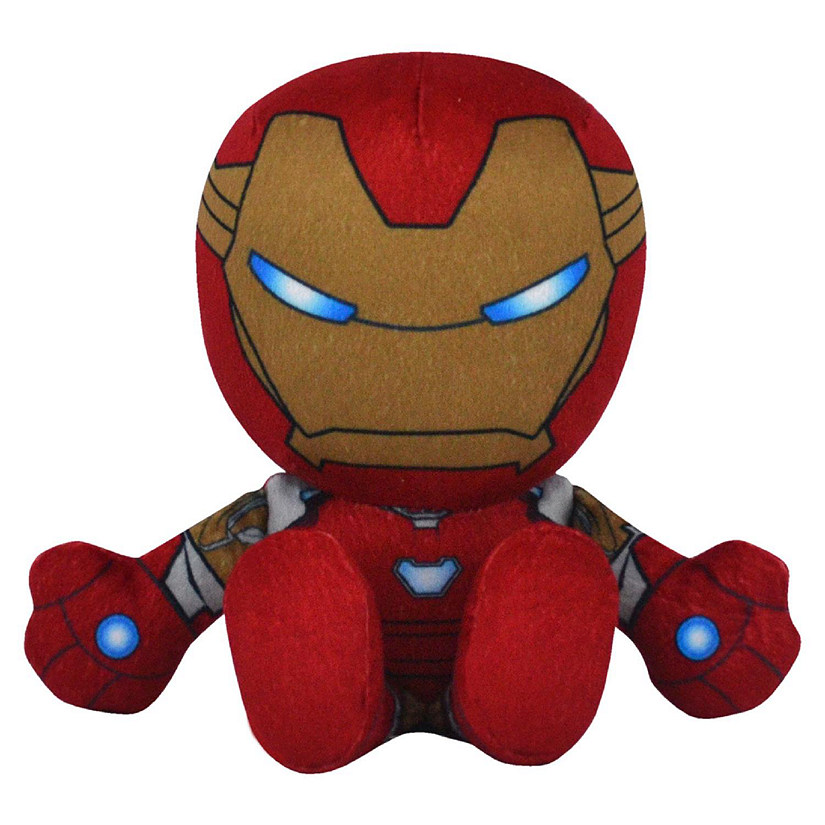Bleacher Creatures Marvel Iron Man Kuricha Sitting Plush - Soft Chibi Inspired Toy Image