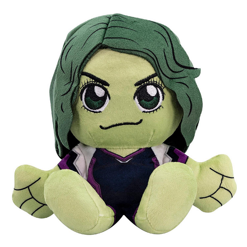 Bleacher Creatures Marvel She Hulk 8" Kuricha Sitting Plush - Soft Chibi Inspired Toy Image