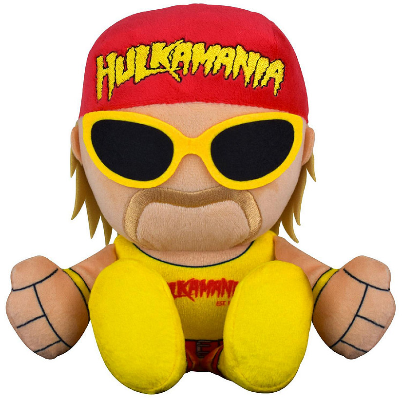 Bleacher Creatures WWE Hulk Hogan 8" Kuricha Sitting Plush- Soft Chibi Inspired Toy Image
