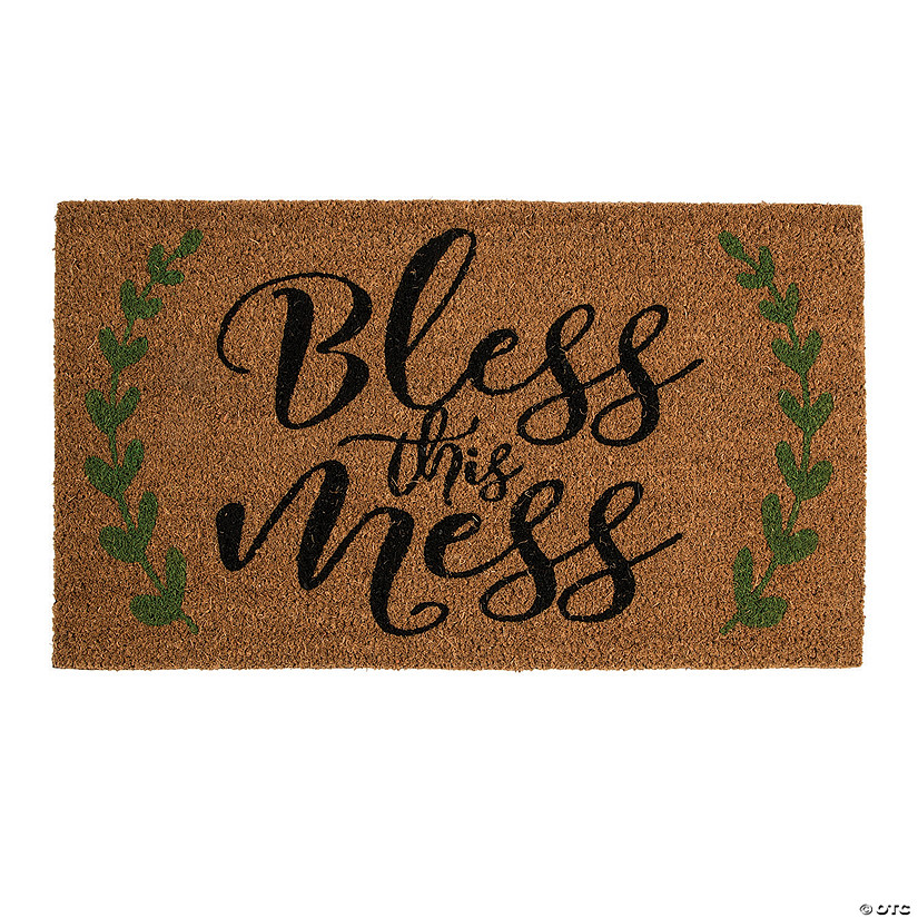 Bless This Mess Coir Mat Oriental Trading
