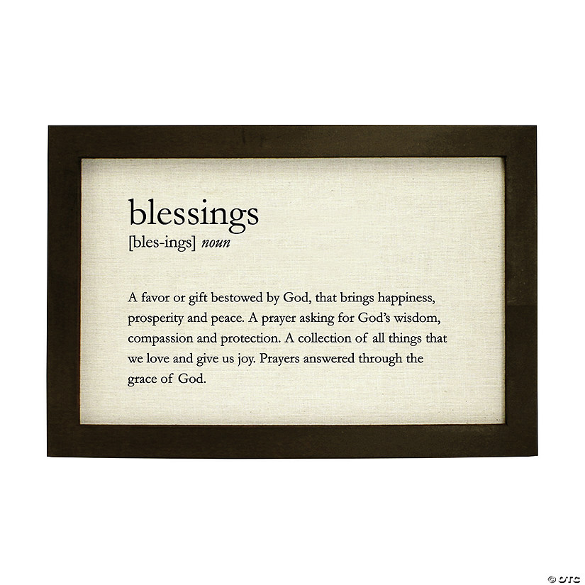 Blessings Definition Print Image