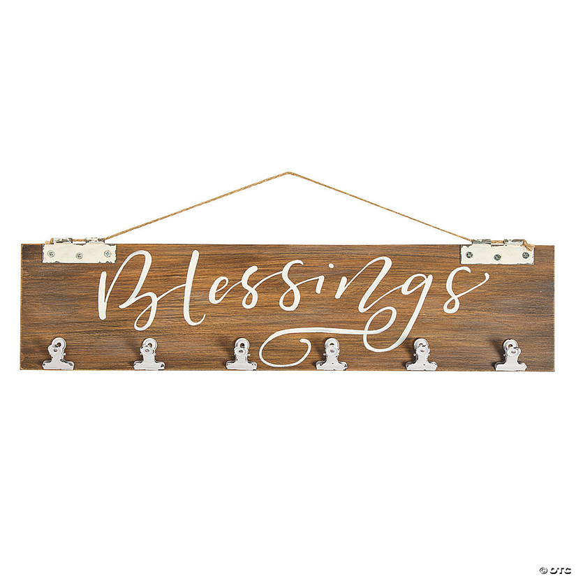 Blessings Wall Decoration with Picture Clips Image