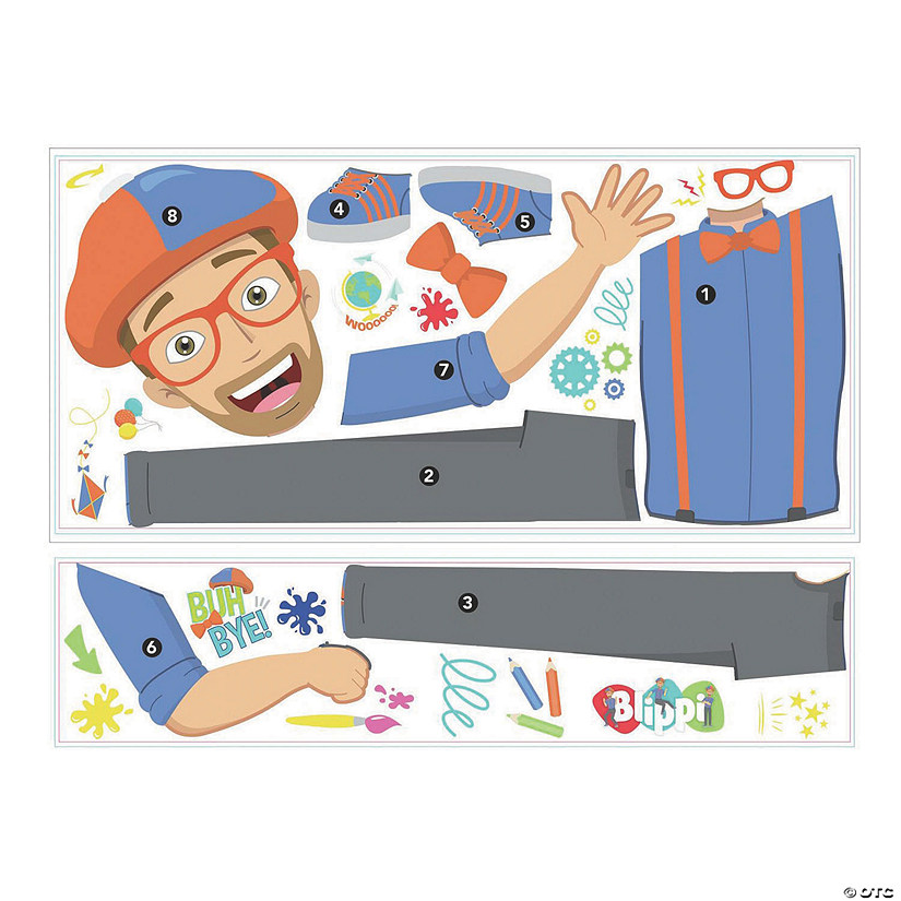 Blippi Peel And Stick Giant Wall Decals Image