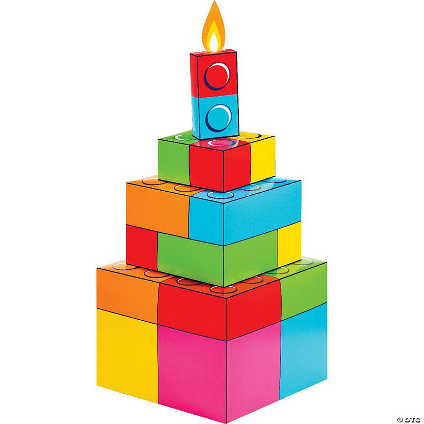 Block Bash Toy Blocks Centerpieces, 3 ct Image