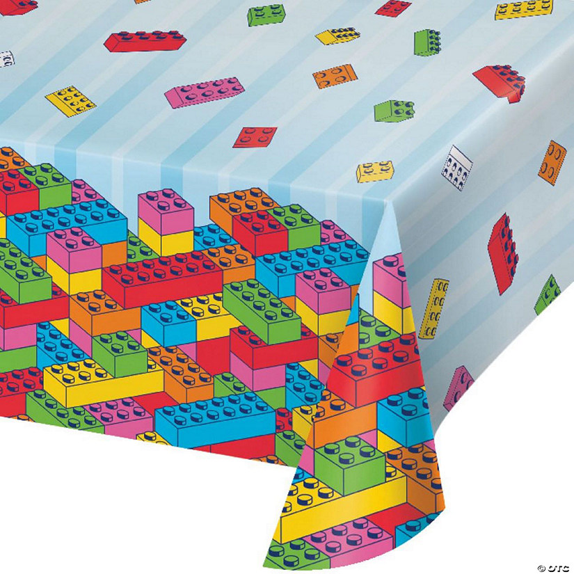 Block Bash Toy Blocks Paper Tablecloths, 3 ct Image