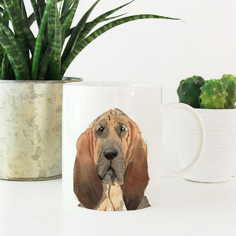 Bloodhound Up Close Ceramic Mug Image