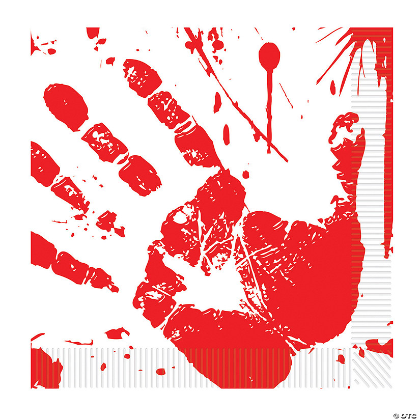 Bloody Handprint Luncheon Napkins - 16 Pc. Image