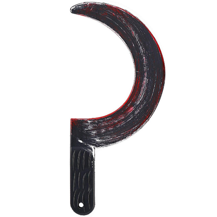 Bloody Sickle Weapon Prop - Fake Zombie Costume Accessories Bloody Weapons Knife Props Image