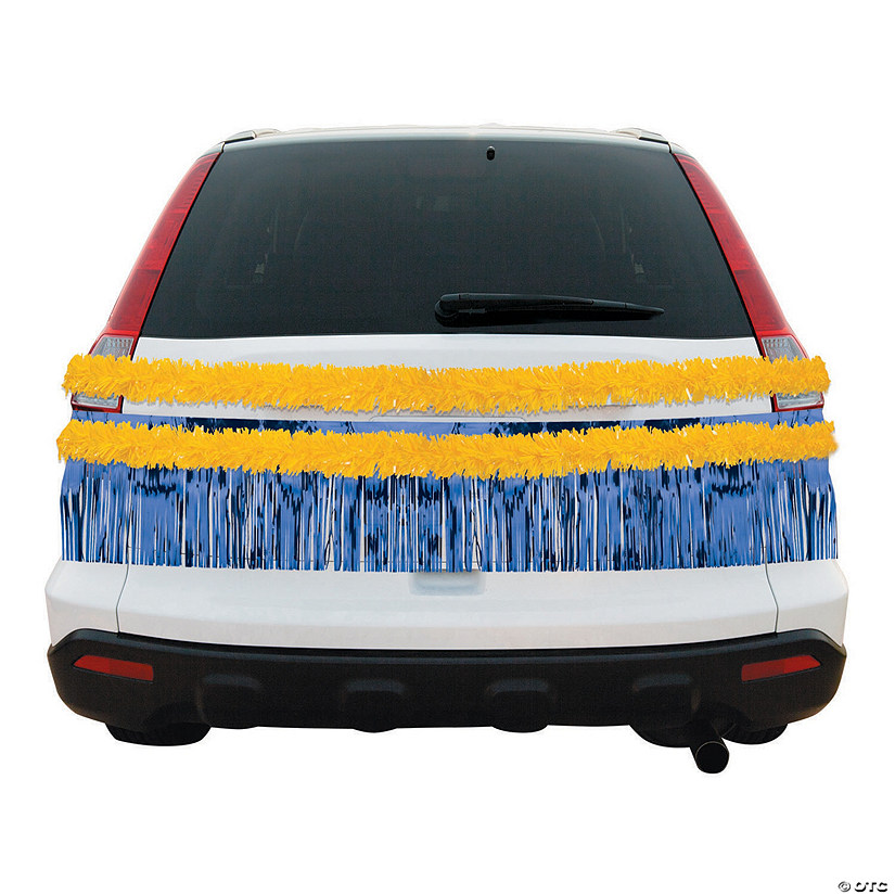 Blue & Gold Car Parade Decorating Kit - 5 Pc. Image