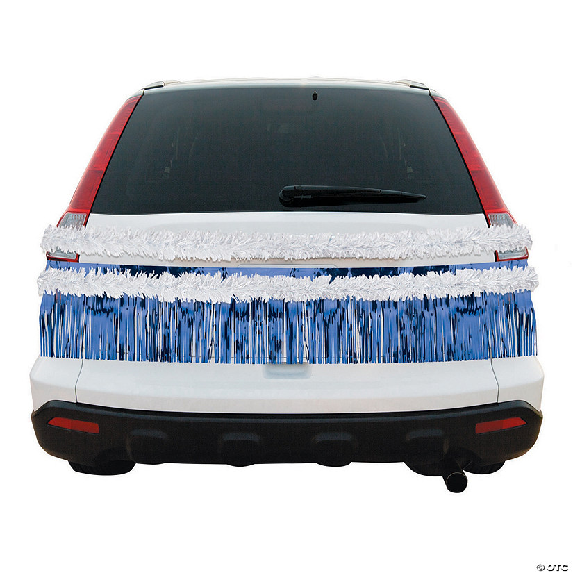 Blue &amp; White Car Parade Decorating Kit - 5 Pc. Image