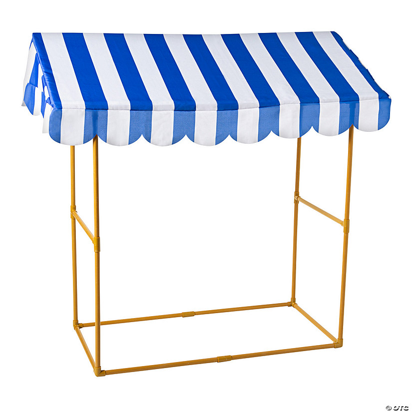Blue & White Striped Tabletop Hut with Frame - 2 Pc. Image