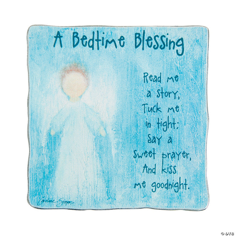 Blue Bedtime Blessing Plaque Image