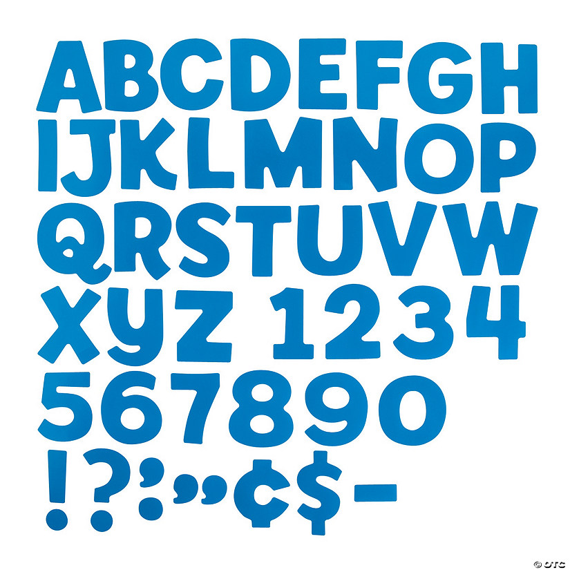 Blue Bulletin Board Letters Oriental Trading
